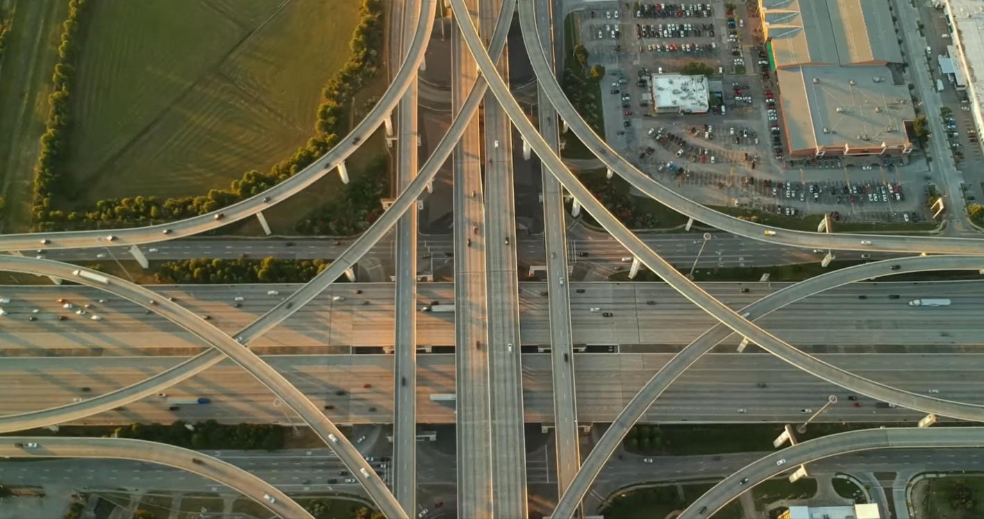 Houston Texas Freeway Exchange